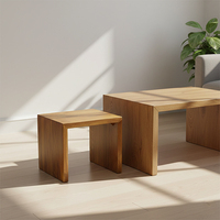 Tabouret de douche en teck chic, nordique, durable, confortable et élégant pour appartement, villa, salon, extérieur et patio