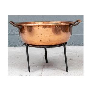 Jardinière en métal pur cuivre avec trépied Pot de fleur décoratif et jardinière exclusive Jardinière Décoration de jardin domestique - Product Image 3