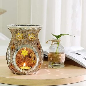 Hot Sale Mosaic Soy <b>Wax</b> <b>Melt</b> <b>Burner</b>, Electric Aroma Warmer Aromatherapy Wall <b>Plug</b> <b>in</b> <b>Wax</b> Warmer Indoor Fragrance Oil <b>burner</b> - Product Image 2