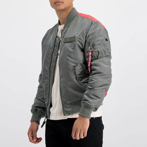 Winter Use Long Sleeve Bomber Jackets Low MOQ Custom Made Customized Logo Printed Bomber Jackets For Adult - Product Image 4