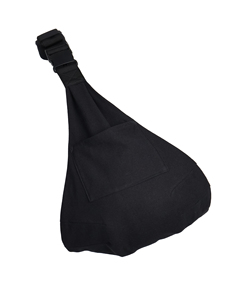 Fascia Porta Bebè Traspirante Nera OEM in Cotone e Lino per Marchi di Prodotti per Neonati - Product Image 4