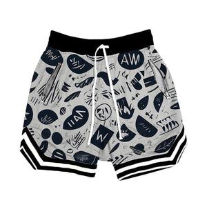 2024 mejor calidad fabricante personalizado al por mayor ropa deportiva hombres al por mayor deportes personalizados en blanco pantalones cortos de malla para hombres - Product Image 5