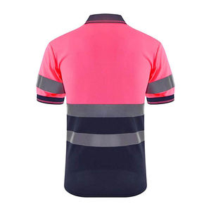 OEM Hi Vis seguridad alta visibilidad ropa de trabajo reflectante raya dos tonos Color ropa de trabajo Polo - Product Image 2