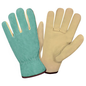 La mejor fabricación de guantes de trabajo de cuero de grano de piel de cabra de vaca, guantes de conductor, funciones anticorte antiimpacto, guantes de seguridad general - Product Image 6