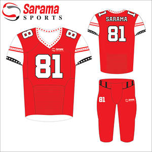 Uniformes de fútbol Americano Indoor and Outdoor Healthy Football Running Jersey con pantalones cortos de fútbol, - Product Image 2