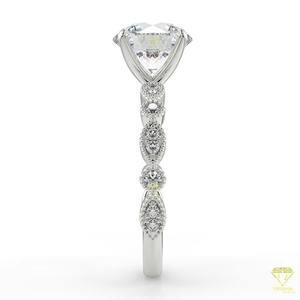 คุณภาพสูงตัดเบาะ Def VVS Moissanite แหวนหมั้นในทองคำขาวเป็นทางเลือกที่หรูหราไร้ที่ติสำหรับเจ้าสาวที่ทันสมัย - Product Image 6