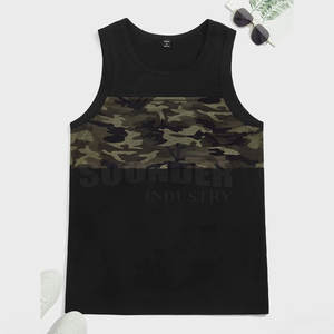 Débardeur de gymnastique tricoté décontracté pour hommes pour le fitness et la musculation respirant motif solide vêtements de sport - Product Image 3