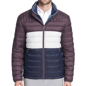 แจ็กเก็ต2025ขนเป็ดสำหรับผู้ชายแจ็กเก็ตขนฟูสีตัดกันดีไซน์ไม่เหมือนใคร - Product Image 1