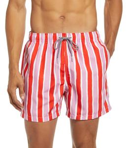 Shorts de bain pour hommes en polyester 100 % avec cordon de serrage, idéaux pour la course et la plage, collection été 2026 - Product Image 3