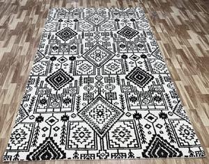 Bohemian Aztec Wool Carpet with Solid Color Loop Pile Flat Weave Eco-friendly High Pile for Home Decor Wholesale Export - Product Image 5