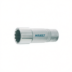 Hazet 1/2'' Long Square 12-Point <b>Socket</b> with Traction Profile and Knurling - Product Image 2