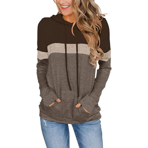 Women's Velour Hoodies Sport Style Cotton Crop <b>Tops</b> Winter Jogging Outfits Long Knitted Front Print Winter <b>Sweat</b> Track Hoodies - Product Image 5