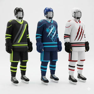 Conjunto de Jersey de Hockey sobre Hielo al por Mayor 2026 |   Uniforme de Equipo Personalizado por Sublimación |   Servicio OEM |   100% Poliéster de Secado Rápido |   Equipo Personalizado - Product Image 4