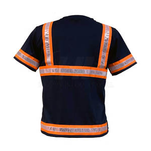 Working <b>T</b> <b>Shirts</b> Men Durable Polyester Reflective Hi <b>Vis</b> Designed for Industrial Construction and Outdoor Labor Use - Product Image 2