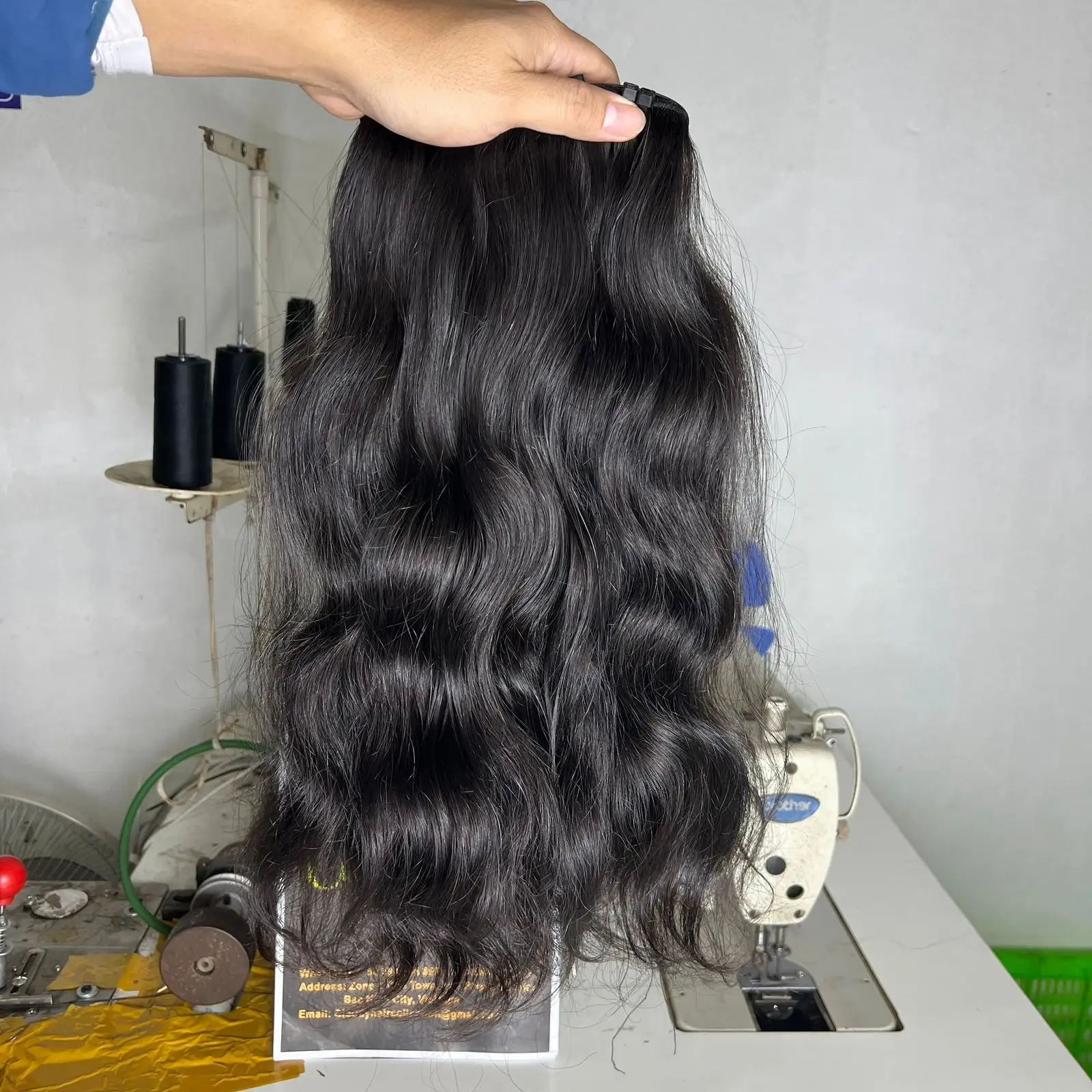 Vendas Hot Cabelo Ondulado, Extensão Do Cabelo Vietnamita Feito De 100% Cabelo Humano Cru, Virgem Remy Cabelo Brasileiro