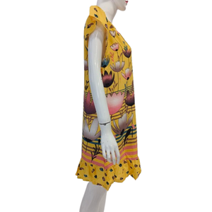 Vestido Corto Chrysanta para Mujer, Elegante, Informal, de Alta Calidad, Material de Rayón - Product Image 3