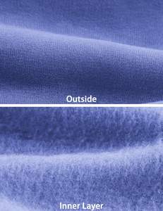 SUDADERO de algodón 100%, conjunto ligero con capucha, cierre de cordón, invierno, ecológico, lavado a la piedra, estampado de diamantes de imitación adornados - Product Image 5