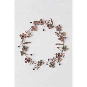 Guirnalda de Hojas de Roble Metálicas y Decoración Otoñal para el Hogar, Esculturas Metálicas Duraderas para Pared - Guirnalda de Flores Metálicas Decorativas al por Mayor para Decoración - Product Image 4