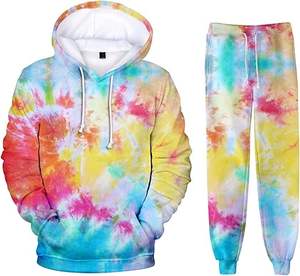 Men's Solid <b>Tie</b> <b>Dye</b> Tracksuit fully customize Polyester Cotton tracksuits for men - Product Image 4