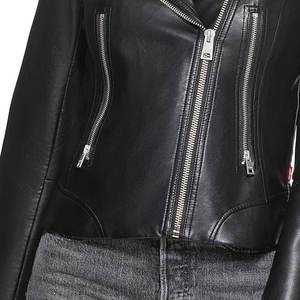 Último diseño de invierno de las mujeres de piel de oveja de cuero ecológico de secado rápido transpirable de punto chaqueta de moda al por mayor precio - Product Image 5