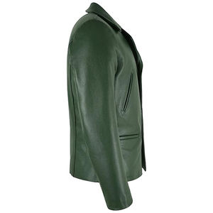 Veste en cuir pour hommes de qualité supérieure avec capuche Style de vente chaude à la mode 2026 veste en cuir Slim Fit - Product Image 6