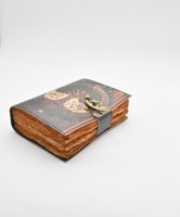 Achetez un journal en cuir fait main, journal imprimé UV, papier à bords festonnés, carnet en cuir, journal intime, carnet de croquis