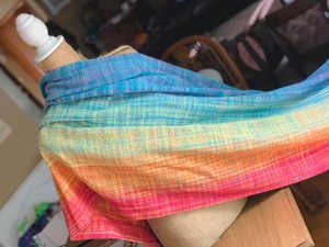 Telas Ligeras de Jacquard de Punto Hechas a Mano, con Rayas de Sarga, de Seda/Algodón, con Brillo Natural Suave para Vestidos - Product Image 3