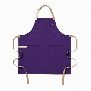 Delantal de Trabajo Resistente y Duradero sin Mangas para Jardín y Cocina, Delantal de Algodón Multifuncional Resistente al Agua con Bolsillos, Moderno - Product Image 1