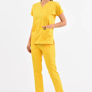 Uniformes d'infirmière en coton confortables de haute qualité gommages hospitaliers ensembles de vêtements hospitaliers pour femmes avec logo personnalisé unisexe - Product Image 1