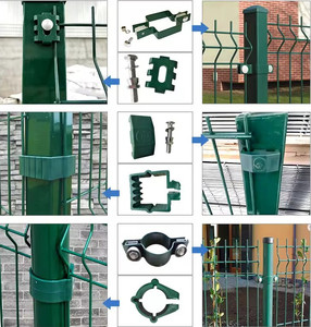 Wholesale Powder Coated Single Wire 3D <strong>Panel</strong> Fencing/3D Wire Welded Fence <strong>Panels</strong>/<strong>Hog</strong> Wire Fencing - Product Image 3