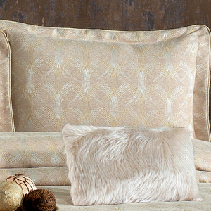 Guzide Podyum Gold 4-Piece Customized Classic Luxury Home <b>Bedspread</b> <b>Set</b> 100% Chenille Organic Woven Striped Washable Anti-Dust - Product Image 3