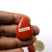 Cabochon de jaspe rouge naturel pierre précieuse lâche lisse pour soulager l'anxiété et absorber l'énergie négative, pierre de jaspe rouge chakra racine