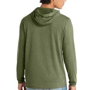 60% coton, 40% polyester hommes Gym entraînement actif à manches longues pull léger à capuche décontracté sweats à capuche - Product Image 1