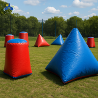 Bunkers de paintball gonflables de qualité commerciale personnalisés avec plusieurs formes pour les terrains de tir intérieurs et extérieurs
