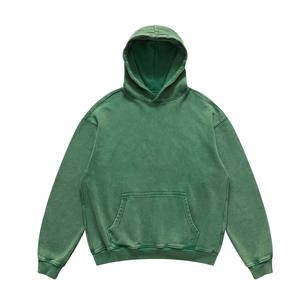 Top qualité hommes 350 gsm à 500 gsm vintage sweat à capuche américain/style de rue patchs vierges broderie pull à capuche - Product Image 4