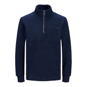 เสื้อแจ็คเก็ตขนแกะขั้วโลกสำหรับผู้ชายผ้าโพลีเอสเตอร์รีไซเคิลผ้าถักเต็มซิป - Product Image 1