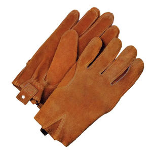 Guantes de carreras de dedo completo de piel de vaca para hombre, guantes de cuero de motocicleta transpirables cálidos para invierno, pantalla táctil, Material de piel de vaca - Product Image 5