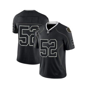 Camisetas de práctica de fútbol americano, diseño de sublimación juvenil, transpirable, malla de poliéster, sólido, venta al por mayor - Product Image 5