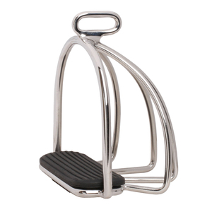 Estribos de 4 barras de acero inoxidable de alta calidad con logotipo personalizado | Equipo de equitación duradero y confiable para seguridad - Product Image 5