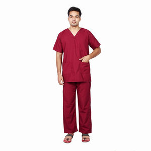 Nouvel Arrivage Meilleure Vente Hommes Multi Poches Col en V Haut à récurer Uniforme Médical d'Hôpital Haut Fabricant Uniforme Médical d'Hôpital - Product Image 3