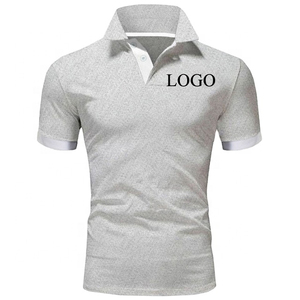 <b>Top</b> Quality <b>Men's</b> Casual T Shirt High Quality 100% Cotton Breathable Polo with Short Sleeves Solid Pattern Custom Logo Printed - Product Image 1
