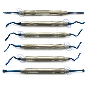 Kit de 6 Piezas de Periótomos para Procedimiento de Túnelización de Implantes Dentales, PPAELA, para Cirugía de Encías y Tejido Gengival, Instrumentos de Acero Inoxidable, CE - Product Image 1
