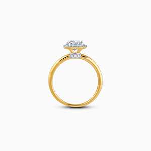 Audrey Halo Salitaire Anillo de diamantes en oro Heer por GIVA - Product Image 2