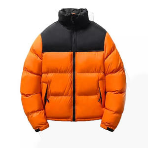 แจ็กเก็ตบุนวมแบบลำลองของผู้ชายเสื้อแจ็กเก็ตยีนส์แฟชั่นแขนพองสำหรับฤดูหนาวมาใหม่2025มีลายตัวอักษร - Product Image 4