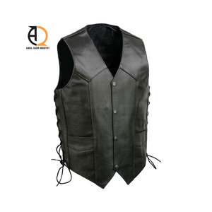 Chaleco de Cuero para Hombre de Diseño Personalizado - Color Personalizado y Talla Grande, Prenda Exterior sin Mangas, Casual y Transpirable - Product Image 4