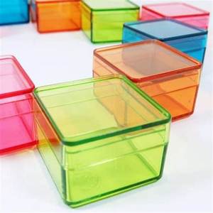 Boîte de rangement moderne en acrylique vibrant, couleur personnalisable, montage facile pour organiser les jouets, les fournitures d'artisanat, les essentiels de bureau - Product Image 5