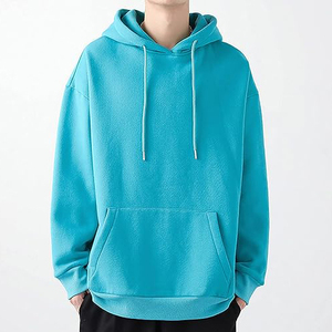 Pull à capuche pour hommes 100% coton 500 GSM Heavy Weight Pull surdimensionné avec capuche Motif solide pour l'hiver - Product Image 3