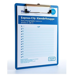 Herlitz Express-Clip Klemmbrettmappe Easy Organization 24 X 33 cm (B X H) Blue Plastic <b>Clipboards</b> - Product Image 2