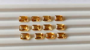 Citrino Natural de grado superior, 7x5mm, corte octogonal, suelta piedra preciosa, gemas de cuarzo amarillo facetadas, lote al por mayor a granel con calidad AAAAA - Product Image 5