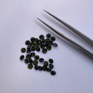 Piedras preciosas sueltas redondas facetadas de turmalina verde Natural de 2,25mm, venta al por mayor, piedras semipreciosas para la fabricación de joyas en línea, Comprar ahora - Product Image 1